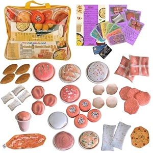 hyderabadi nawabi thali pretend play food set for kids  indian kitchen role play toy set  37 pieces cooking amp serving accessories  play toy for boys amp girls