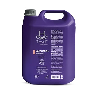 hydra groomers moisturizing conditioner 5 litre easy to rinse formula grape seed oil oatmeal extract shine and softness high performance and durability balanced ph