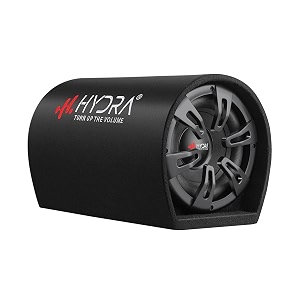 hydra hy-sonic 1608abt 8 inch active car basstube with inbuilt amplifier subwoofer powered rms power 400 w