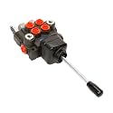 Hydraulic Control Valve with Joystick, 2 Spool 11GPM Hydraulic Directional Valve for Log Splitters, Tractors Loaders