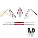 Hydraulic Cylinder Seal Kit-Rod Seal Install Tool-Hydraulic U-Cup Twistor Installation Tool Seal Twistor Install Tool Set with 2 Side Pick & Hook Multi Tool 5PCS