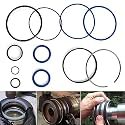 Hydraulic Log Splitter Cylinder Rebuild Seal Kit for 4.5"Bore x 1.75" Rod Cylinder, Huskee Log Splitter Parts Hydraulic Cylinder Rebuild Kit (Pack of 11)
