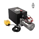 Hydraulic Power Unit 13 Quart Single Acting Hydraulic Pump with Metal Reservoir for Car Lifting Forklifts Lifting Platforms, 12V DC 3200PSI