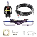 Hydraulic Steering Kit for Boats up to 150HP, Hydraulic Steering for Boats 1000PSI Pump & Cylinder with 2x26ft Hoses & Fittings for Outboard Marine Systems