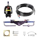 Hydraulic Steering Kit for Boats up to 150HP, 1000PSI Pump + Cylinder + 2x20ft Hose (5/16") + Fittings, Boat Hydraulic Steering System for Outboard Marine Systems