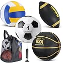 HyDren 4 Pcs Assorted Sports Balls Set for Kids Operation Christmas