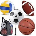 HyDren 4 Pcs Assorted Sports Balls Set for Kids Operation Christmas