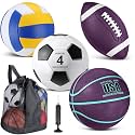 HyDren 4 Pcs Assorted Sports Balls Set for Kids Operation Christmas