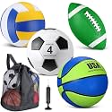 HyDren 4 Pcs Assorted Sports Balls Set for Kids Operation Christmas