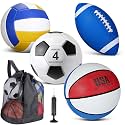 HyDren 4 Pcs Assorted Sports Balls Set for Kids Operation Christmas