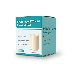 hydrocolloid roll for wound care medical-grade waterproof hydrocolloid dressing tape cut-to-size self-adhesive bandage for blisters burns acne minor wounds amp skin protection