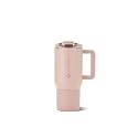 HydroJug Coffee Traveler 20oz Ceramic-Lined Mug with Handle, Dusty Rose