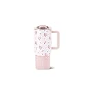 HydroJug Coffee Traveler 20oz Ceramic-Lined Mug with Handle, Wildrose