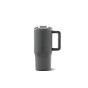HydroJug Coffee Traveler 20oz Ceramic-Lined Mug with Handle, Stone