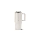 HydroJug Coffee Traveler 20oz Ceramic-Lined Mug with Handle, Linen