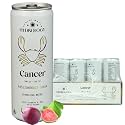 Hydrology Zodiac Water - Cancer Passionfruit Guava - Organically Flavored Social Sparkling Water with unique Vitamins and Minerals tailored to the Cancer Zodiac Sign, Astrology Drink for Birthday Gift (12-Pack, Cancer - Passi