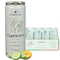 Hydrology Zodiac Water - Capricorn Cucumber Melon - Organically Flavored Social Sparkling Water with unique Vitamins and Minerals tailored to the Capricorn Zodiac Sign, Astrology Drink for Birthday Gift (12-Pack, Capricorn - 