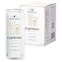 Hydrology Zodiac Water - Capricorn Cucumber Melon - Organically Flavored Social Sparkling Water with unique Vitamins and Minerals tailored to the Capricorn Zodiac Sign, Astrology Drink for Birthday Gift (4-Pack, Capricorn - C