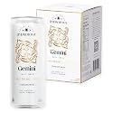 Hydrology Zodiac Water - Gemini Half Tea Half Lemon - Organically Flavored Social Sparkling Water with unique Vitamins and Minerals tailored to the Gemini Zodiac Sign, Astrology Drink for Birthday Gift (4-Pack, Gemini - Half 