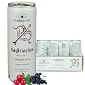 Hydrology Zodiac Water - Sagittarius Cranberry Grape - Organically Flavored Social Sparkling Water with unique Vitamins and Minerals tailored to the Sagittarius Zodiac Sign, Astrology Drink for Birthday Gift (12-Pack, Sagitta