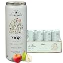 Hydrology Zodiac Water - Virgo Fuji Apple Pear - Organically Flavored Social Sparkling Water with unique Vitamins and Minerals tailored to the Virgo Zodiac Sign, Astrology Drink for Birthday Gift (12-Pack, Virgo - Fuji Apple 
