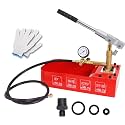 Hydrostatic Test Pump, 2 Gallon 7Mpa Water Pipe Leakage Pressure Tester, Hydraulic Hand Water Pressure Test Pump with Gauge Tank