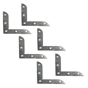set of 6 pcs iron 90 degree joint right angle l shape corner for wood chair doors box furniture board window furniture corners joint