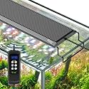 hygger Aquarium Light, 50W Full Spectrum Fish Tank LED Light, 24/7 Remote Control Adjustable Timer, Brightness and Color, Extendable Bracket, Power-Off Memory Plant Growth Lamp, Fits 36-48 Inch Tank