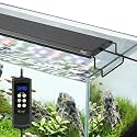 hygger Aquarium Light, 60W Full Spectrum Fish Tank LED Light, 24/7 Remote Control Adjustable Timer, Brightness and Color, Extendable Bracket, Power-Off Memory Plant Growth Lamp, Fits 48-52 Inch Tank