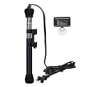 hygger ETL Certification Aquarium Heater, 50W/100W/200W/300W Submersible Fish Tank Thermostat Heater with Firm Double Pair Suction Cups for Coral Saltwater and Freshwater Tank with Thermometer (300W)