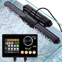 hygger Intelligent Wave Maker for Aquarium, Saltwater Freshwater Circulation Pump Adjustable 6 Waves/Night/Feed/Wireless Connection Mode, Magnetic Holder Display Controller Memory Function (50W)