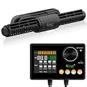 hygger Intelligent Wave Maker for Aquarium, Saltwater Freshwater Circulation Pump Adjustable 6 Waves/Night/Feed/Wireless Connection Mode, Magnetic Holder Display Controller Memory Function (35W)