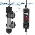 hygger Small Aquarium Betta Heater, Submersible Fish Tank Heater 10W/25W/50W/100W with LED Digital Display, Suitable for Marine Saltwater and Freshwater up to 5/10/16/26 Gallon