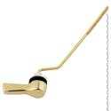 Hygie Rinse Side Mount Toilet Handle Replacement, Shiny Gold Metal Toilet Handle Lever Flush with Stainless Steel Flapper Chains, Toilet Repair Kit, Brightly Gliter Gold