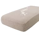 hyha Waterproof Couch Cushion Covers for Pets, Non Slip Sofa Seat Cover for Dogs Washable, Soft Thick Polyester,Spandex Fabric, Sofa Slipcovers with Bottom (1 Piece for Large, Taupe)