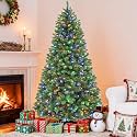 Hykolity 6 ft Prelit Artificial Christmas Tree with Multicolor LEDs
