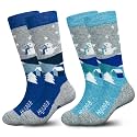 Hylaea Kids Knee-High Merino Wool Thermal Socks for Ski & Snowboard Skating