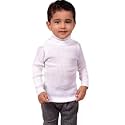 Hyneck Sweater Baby Casual Winter Full Sleeve Kids High Neck for Baby Boys and Baby Girls in White Color Skivvy/Skeeve/Skivi Sweater Set