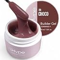 IN.HYPE UV/LED Camouflage Hard/Builder Gel for Nail Extension/Strengthening/Overlays (Choco)