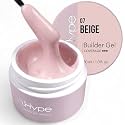 IN.HYPE UV/LED Hard Builder Gel for Nail Extension/Strengthening Beige #7. Sculpting color uv gel.