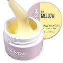 IN.HYPE UV/LED Professional Hard/Builder Gel for Nail Extension/Strengthening/Overlays File Off Buttery Yellow Mellow #21