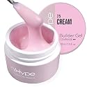 IN.HYPE UV/LED Professional Hard/Builder Gel for Nail Extension/Strengthening/Overlays File Off (Cream #25)