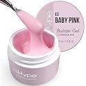 IN.HYPE UV/LED Professional Hard/Builder Gel for Nail Extension/Strengthening/Overlays File Off (Baby Pink #3)