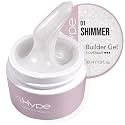 IN.HYPE UV/LED Professional Hard/Builder Gel for Nail Extension/Strengthening/Overlays File Off (Shimmer #1)