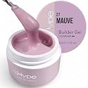 IN.HYPE UV/LED Professional Hard/Builder Gel for Nail Extension/Strengthening/Overlays File Off (Mauve)