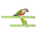 Hypeety Wood Perch Stand Bird Cage Paw Beak Grinding Stick, 2pcs, Green