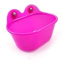 Hypeety Bird Bathroom Accessory Portable Bird Bath Small Bird Bathtub Bath Basin Parrot Supplies Bathing Tub Bath Box for Birds (Purple)