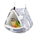 Hypeety Winter Warm Bird Nest Triangle Cotton Thick Bird Shed Hut, Grey, L