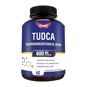 hypefit tudca supplement for extra strength - 600 mg  fatty liver detox supplement  liver supplement for gallbladder detox  fat absorption supplement - 60 capsules pack of 1