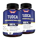 HYPEFIT TUDCA 600 mg for Extra Strength – Fatty Liver and Gallbladder Detox | Supports Fat Absorption – 60 Capsules (Pack of 2)
